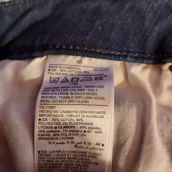 Old Navy Women's Size 18 Rockstar Super Skinny Ankle Jeans  Blue Cotton Blend - Picture 11 of 13